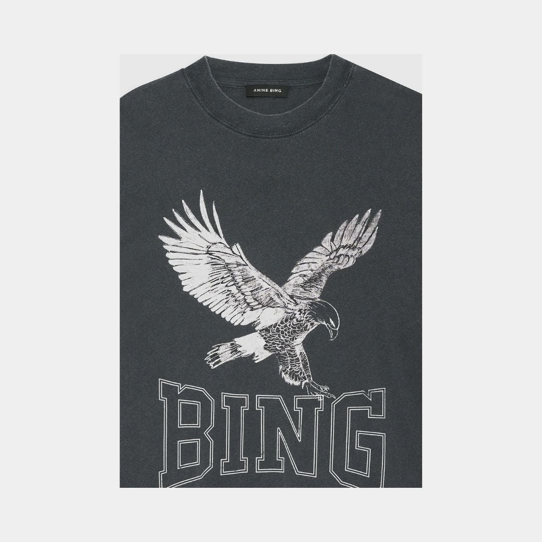 Lili Tee Retro Eagle Washed Black