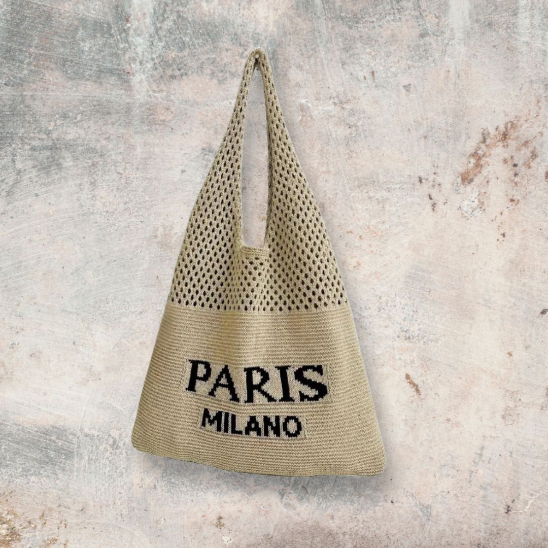 PARIS MILANO Vintage Knit Bag