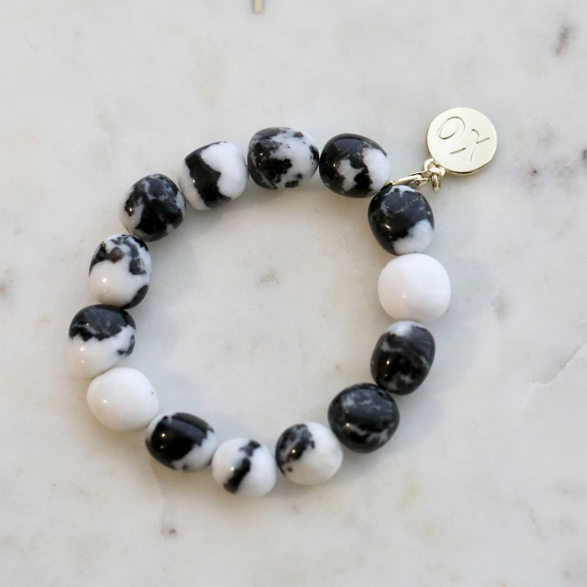 I AM WARRIOR Zebra Jasper Crystal Bracelet by Mrs V – Empowering and Balancing Jewellery