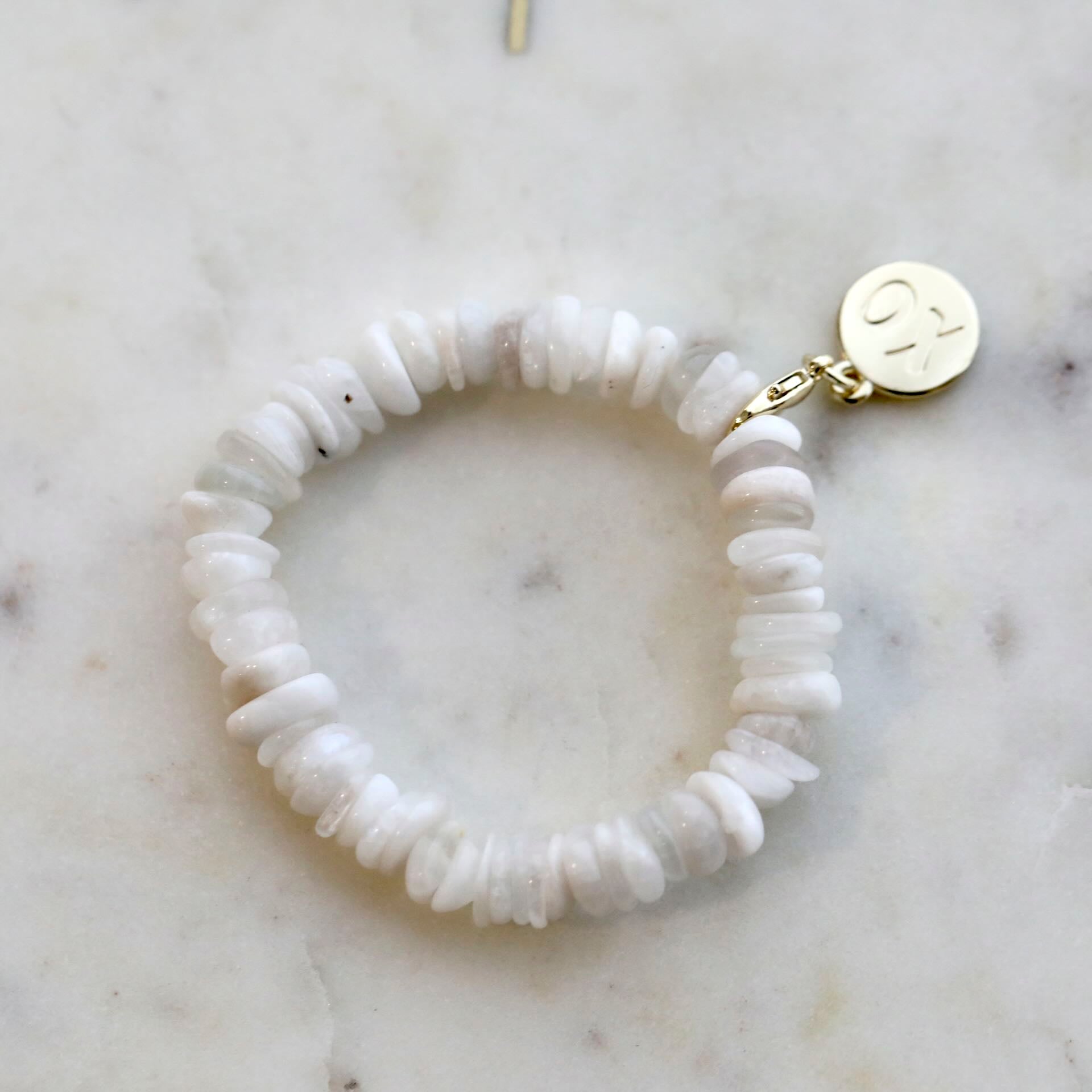 I AM RENEWED Moonstone Nugget Crystal Bracelet by Mrs V – Nurturing and Intuitive Jewellery