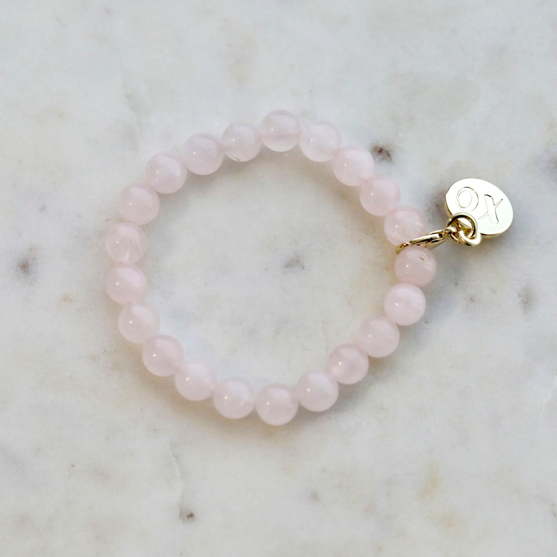 I AM LOVED Rose Quartz Crystal Bracelet by Mrs V – Empowering and Healing Jewellery