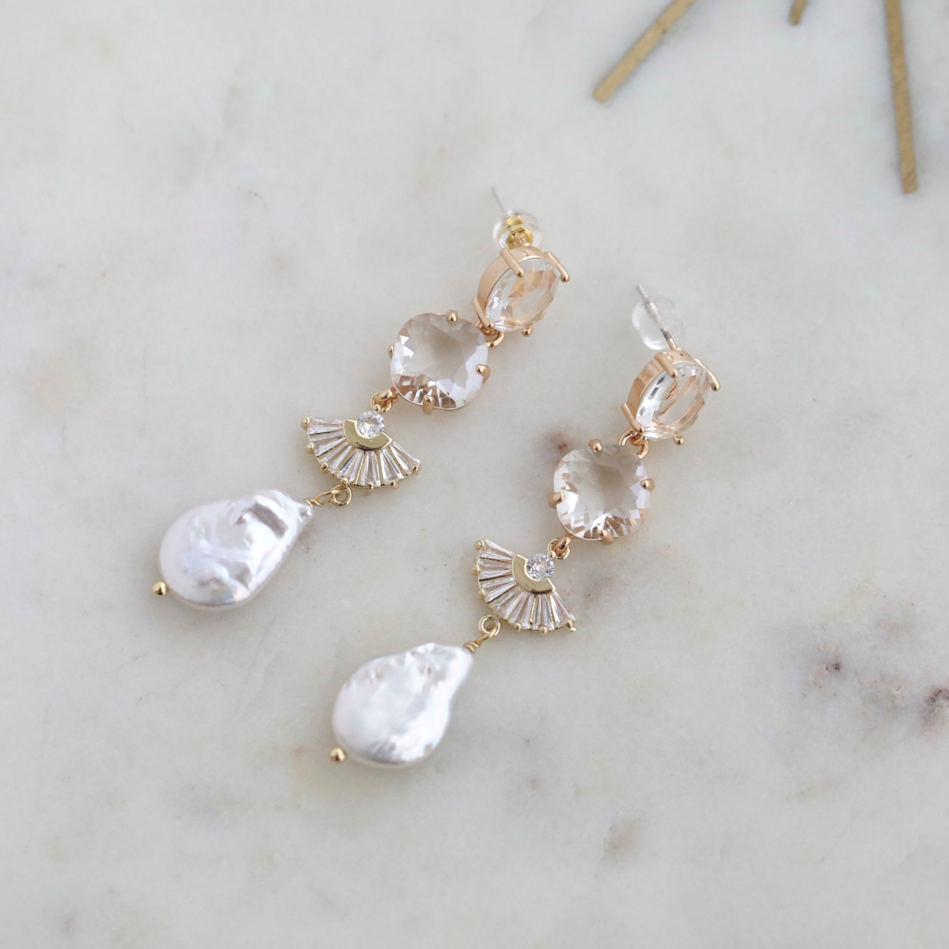 Freshwater Pearl Vintage-Inspired Earrings