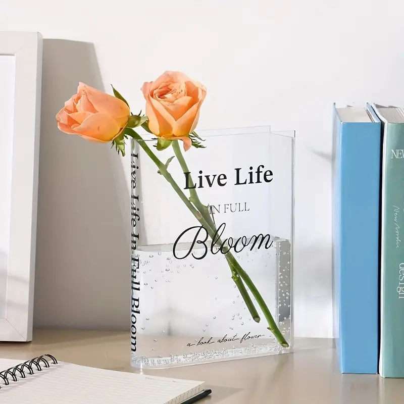 Book Vase by Mrs V – Modern Acrylic Home Decor