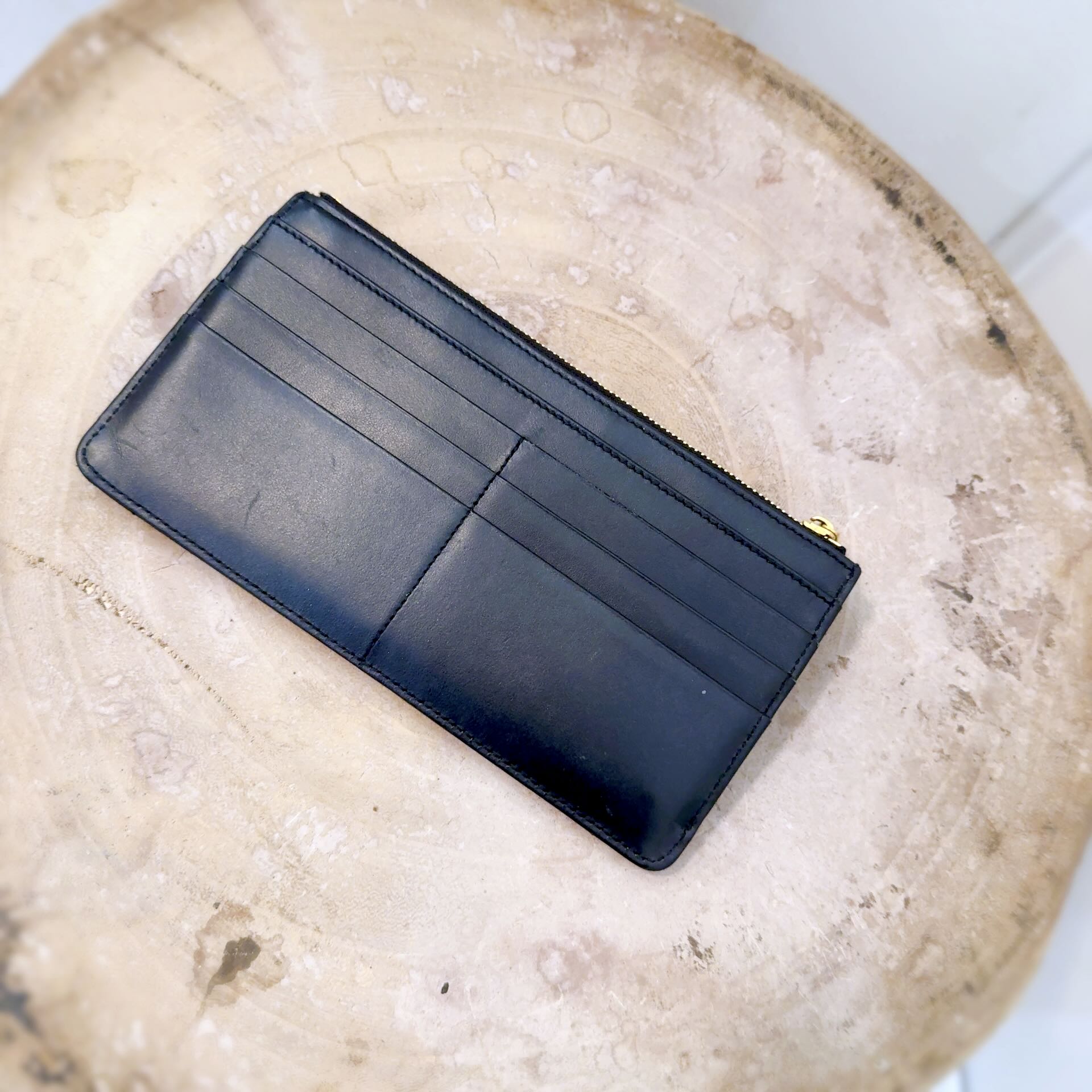 Black Plain Leather Wallet by Dolce & Gabbana