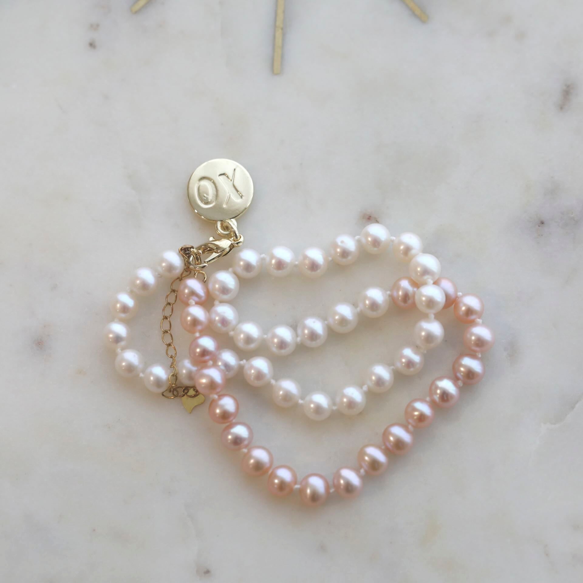 Pearl Necklace by Mrs V – AAA Quality Freshwater Pearls with Pink Sterling Silver Clasp