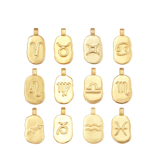 Zodiac Gold Pendants by Mrs V – Elegant Astrological Jewellery