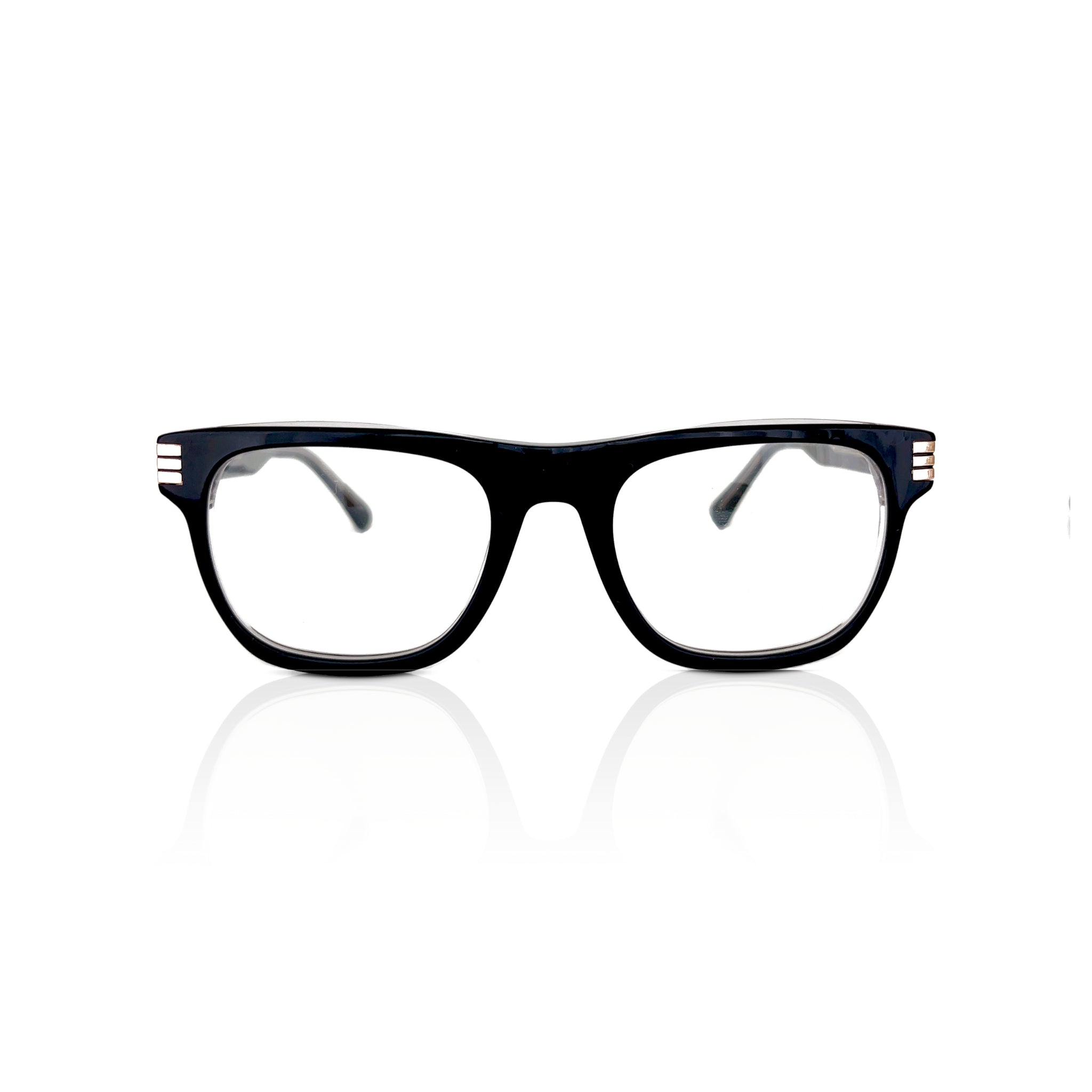 Mrs V Eyewear 'Problem Solver' - Confident Handmade Acetate Optical Glasses with Stainless Steel Finish