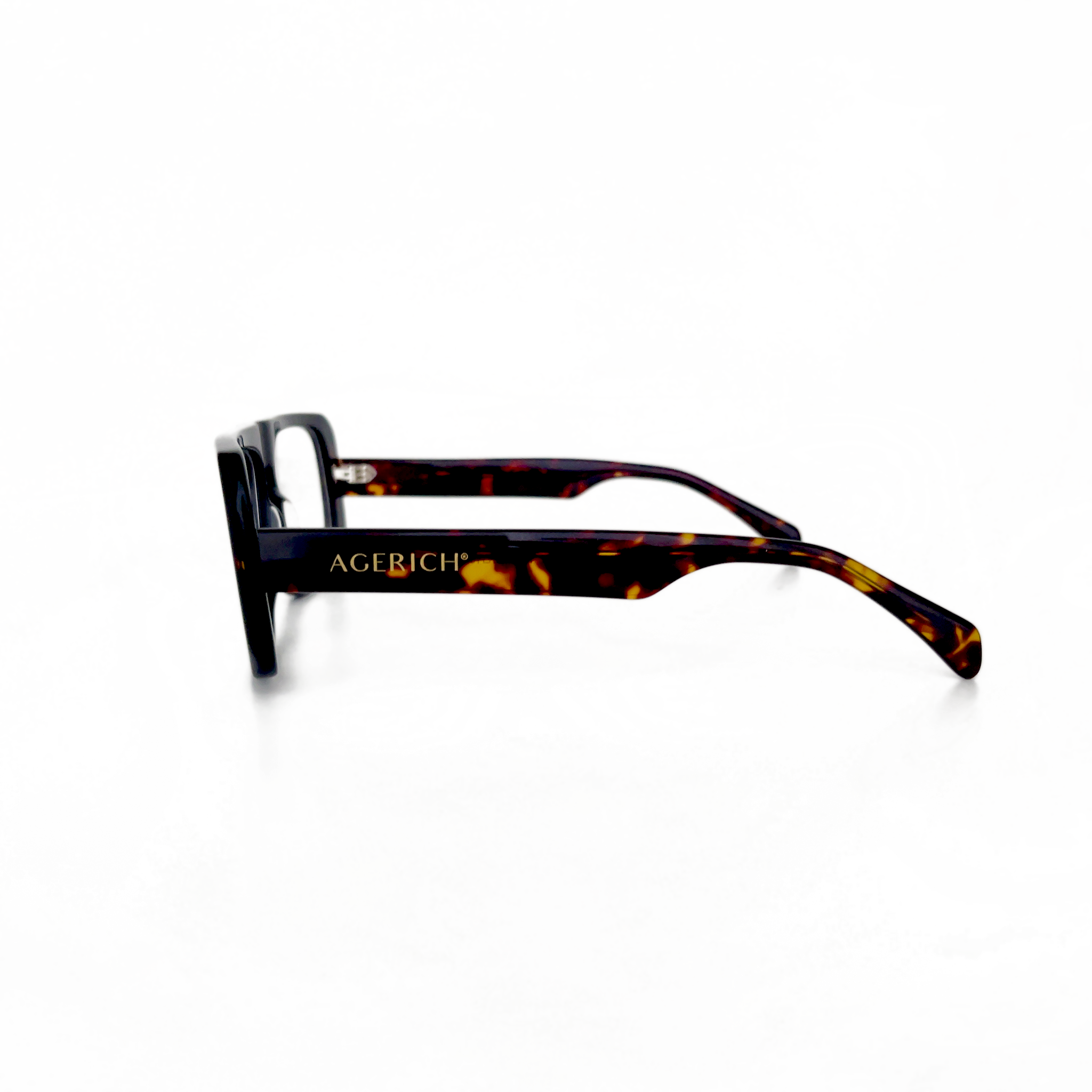 Side View of Mrs V Eyewear 'The Otto' - Featuring Stainless Steel Hinges and Vintage Design